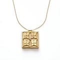 【Blooming】Framed Landscape - Ixora Necklace / Pre-order/925 Sterling Silver / 20K Gold Plated Brass