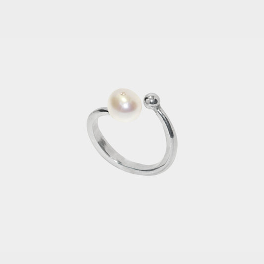 【綻放】宇宙珍珠戒指/ 7mm淡水珍珠/可私訊客製指圍/ 925純銀  Pearl in Universe Ring