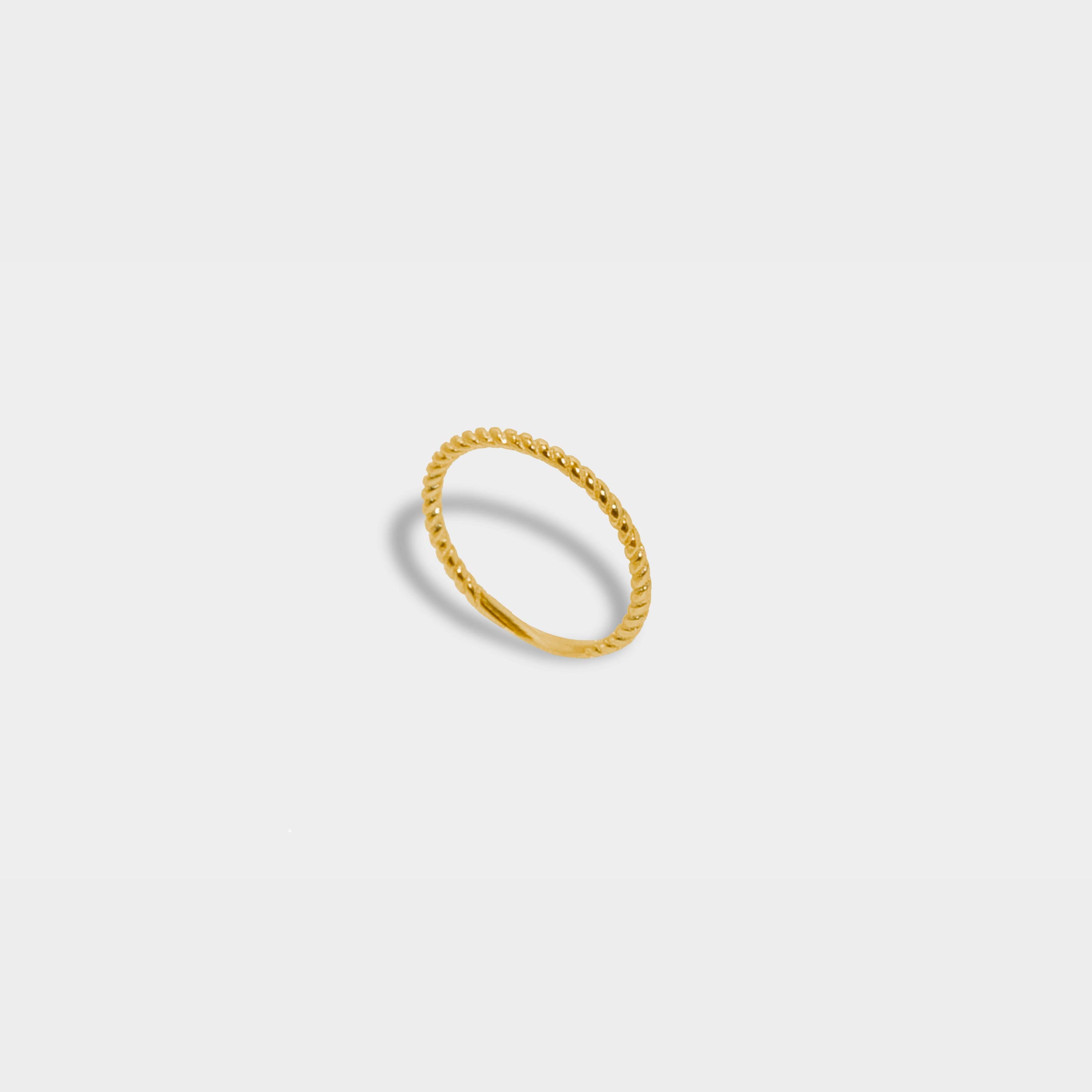 [Classic Everyday Life] Spinning Life Ring / 925 Sterling Silver / 925 Sterling Silver Plated with 20K Gold Silver Braided Ring