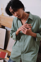 【Heart Station】Tide Pearl Gemstone Necklace/24-inch Sterling Silver Long Necklace/Bracelet (Dual-use)