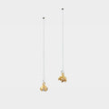 【Blooming】Lantern Flower Earrings / Contains Pearl / Can be converted into clip-on earrings / 925 Sterling Silver