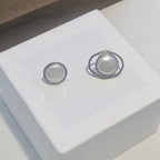 【Blooming】Sold out in stock, pre-orders available, waiting time 7-14 days】Universal Pearl Earrings / Button Freshwater Pearl / Can be converted to clip-on / 925 Sterling Silver Pearls in Universe Earrings